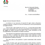 La lettera di Gavazzi