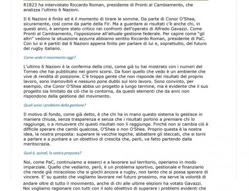 Intervista a Riccardo Roman