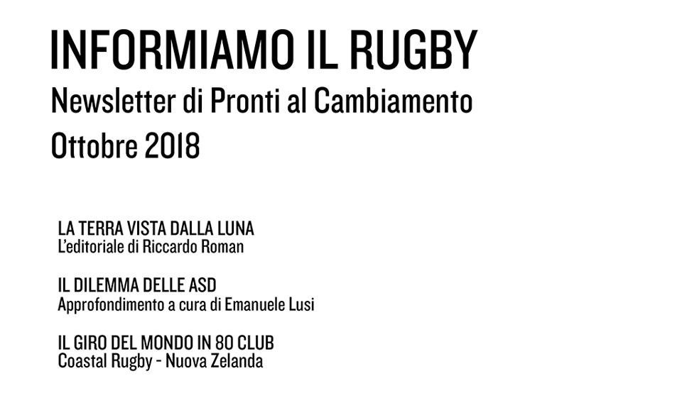 Informiamo il Rugby – Ottobre 2018